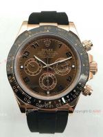 Copy Rolex Cosmograph Daytona Watch Black Rubber 40mm